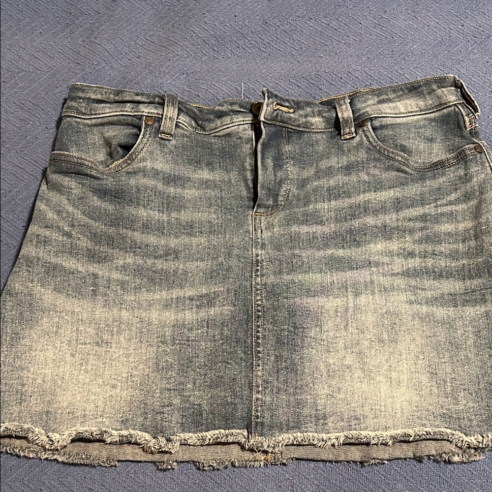 Carve Designs Distressed Denim Mini Skirt